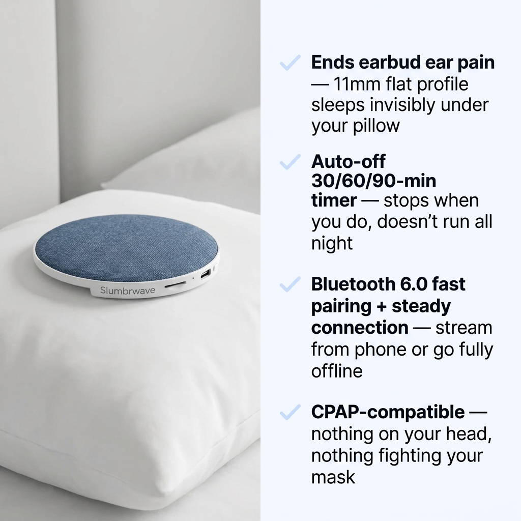 Slumbrwave — Under-Pillow Sleep Speaker