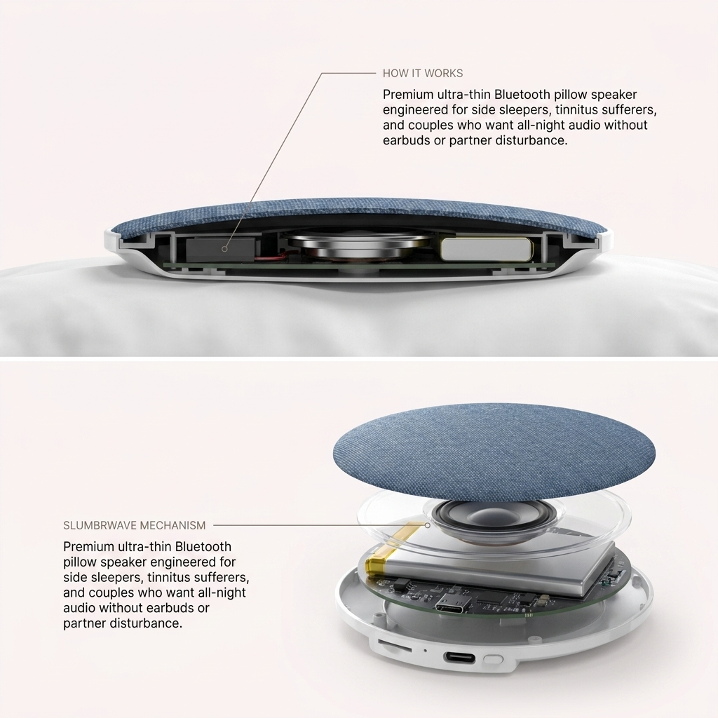 Slumbrwave — Under-Pillow Sleep Speaker